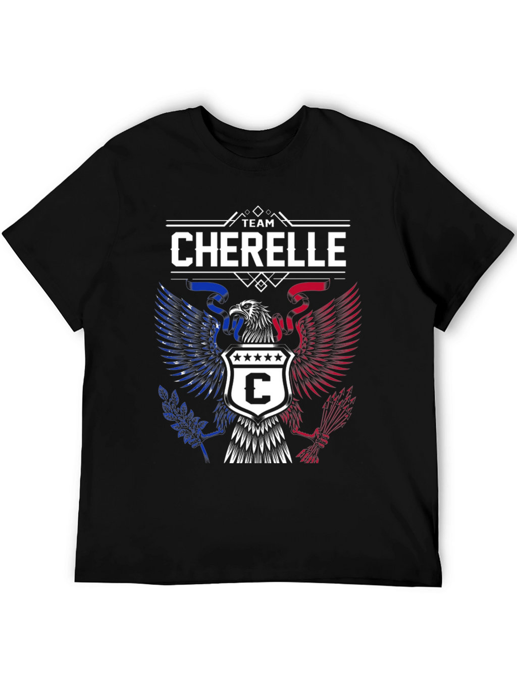 Team Cherelle Graphic T-Shirt - Patriotic Eagle Design