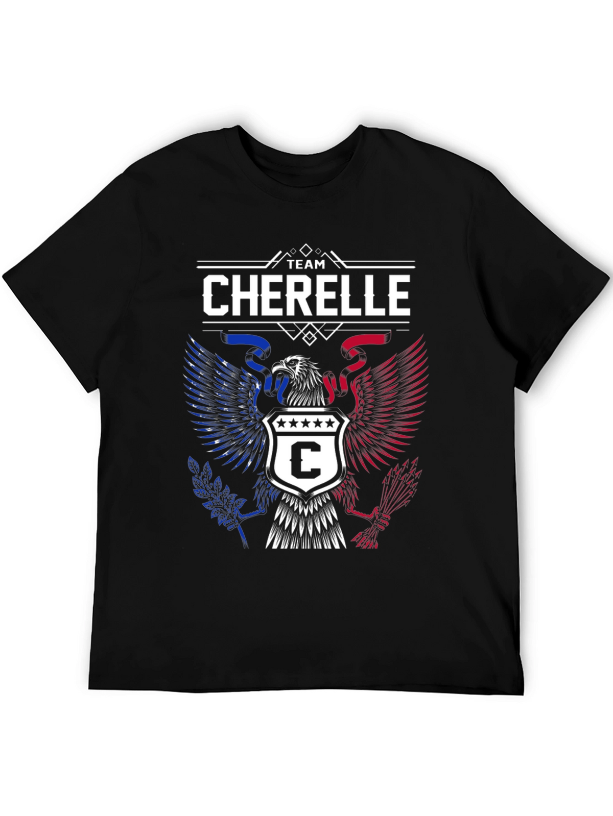 Team Cherelle Graphic T-Shirt - Patriotic Eagle Design