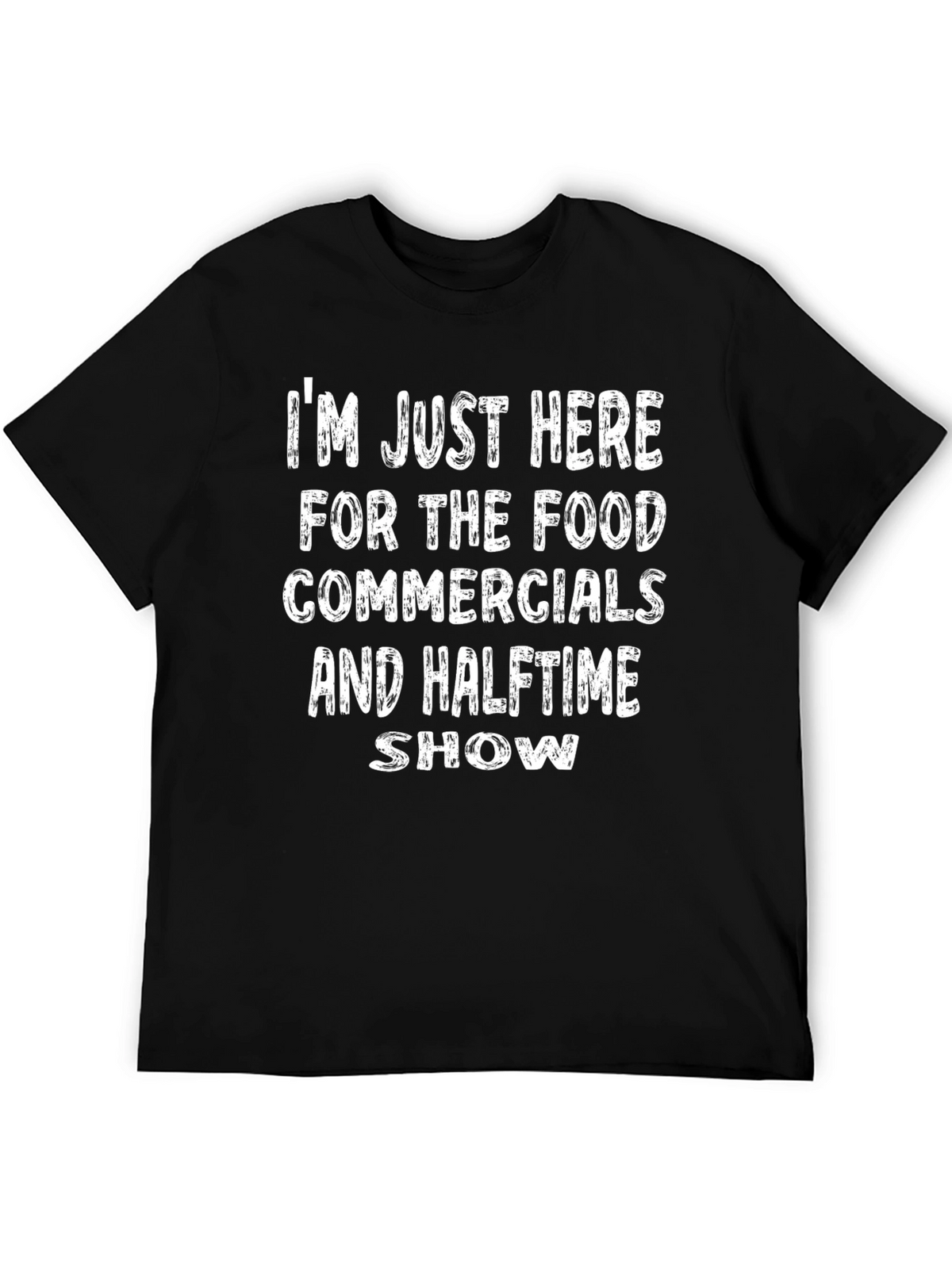 Funny Football Game Day T-Shirt: Food Commercials Halftime