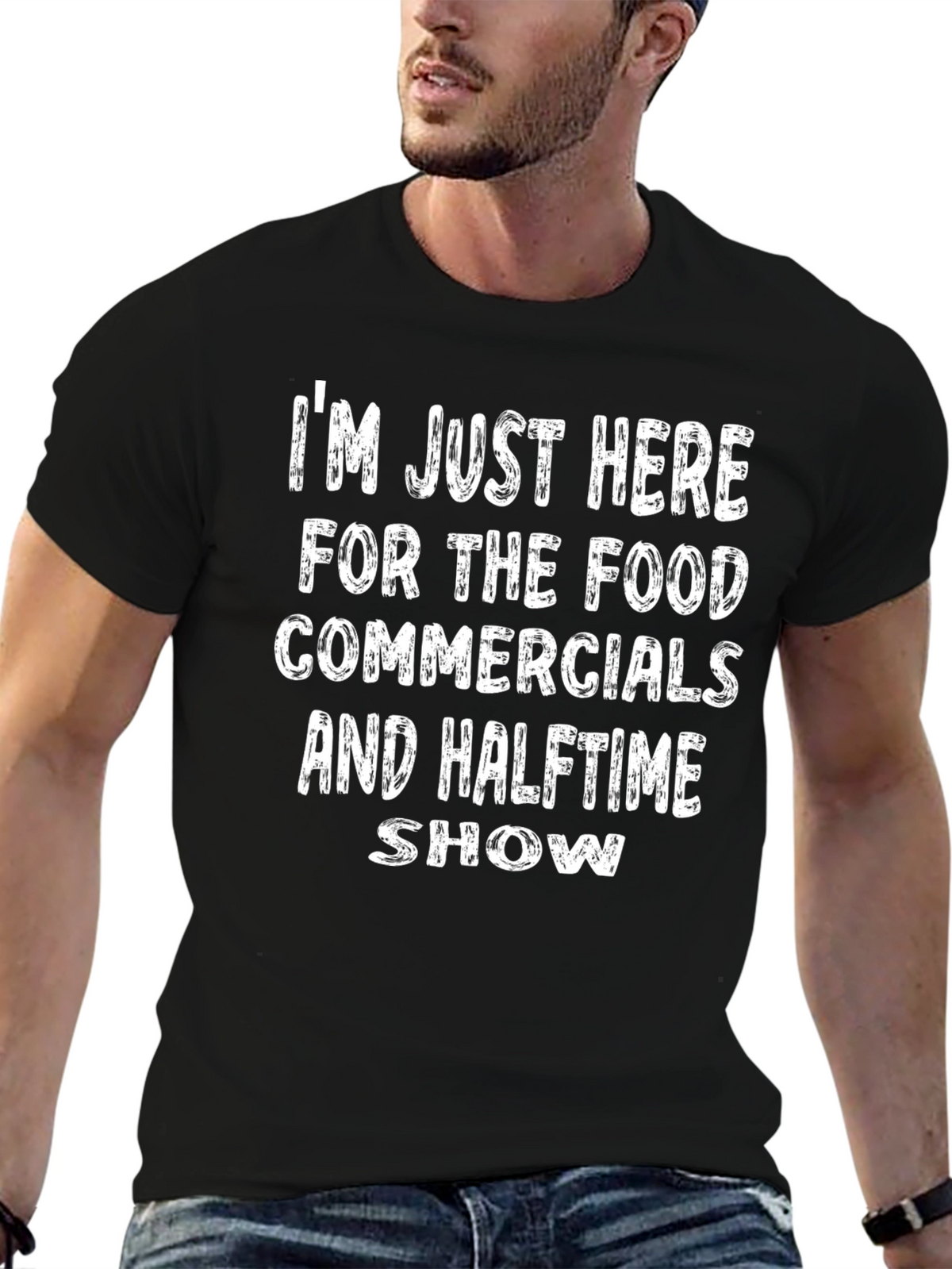 Funny Football Game Day T-Shirt: Food Commercials Halftime