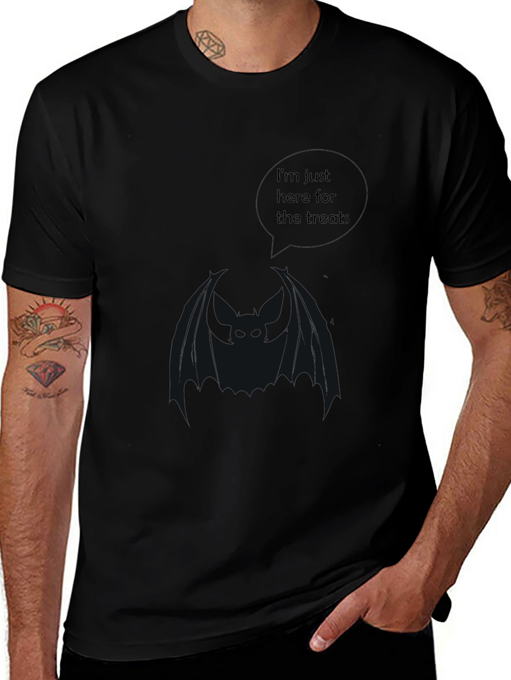 Treat Seeker Black Tee