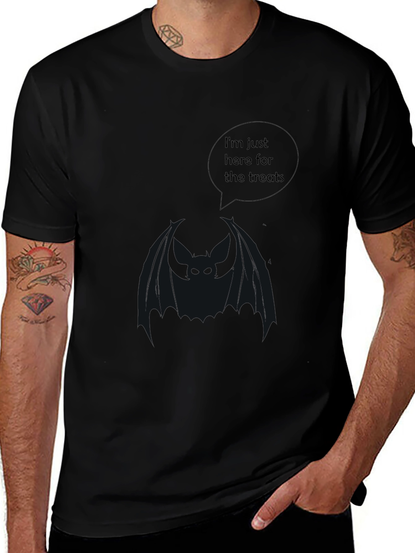 Treat Seeker Black Tee