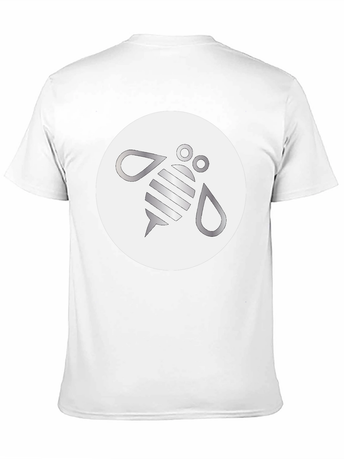 Modern Bee Graphic Black T-Shirt