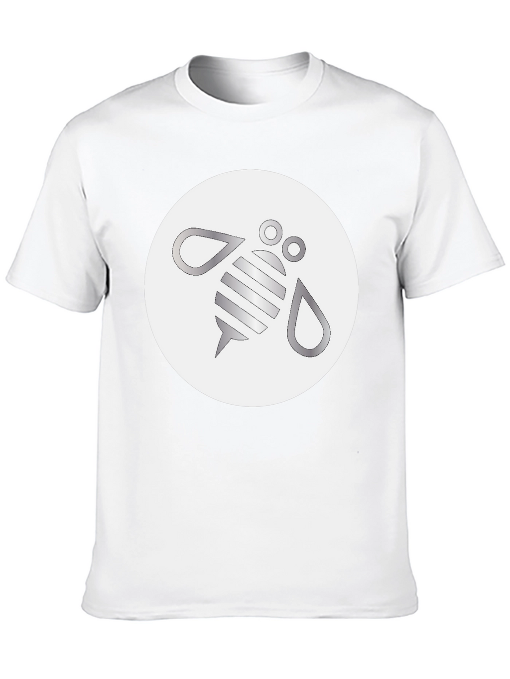 Modern Bee Graphic Black T-Shirt