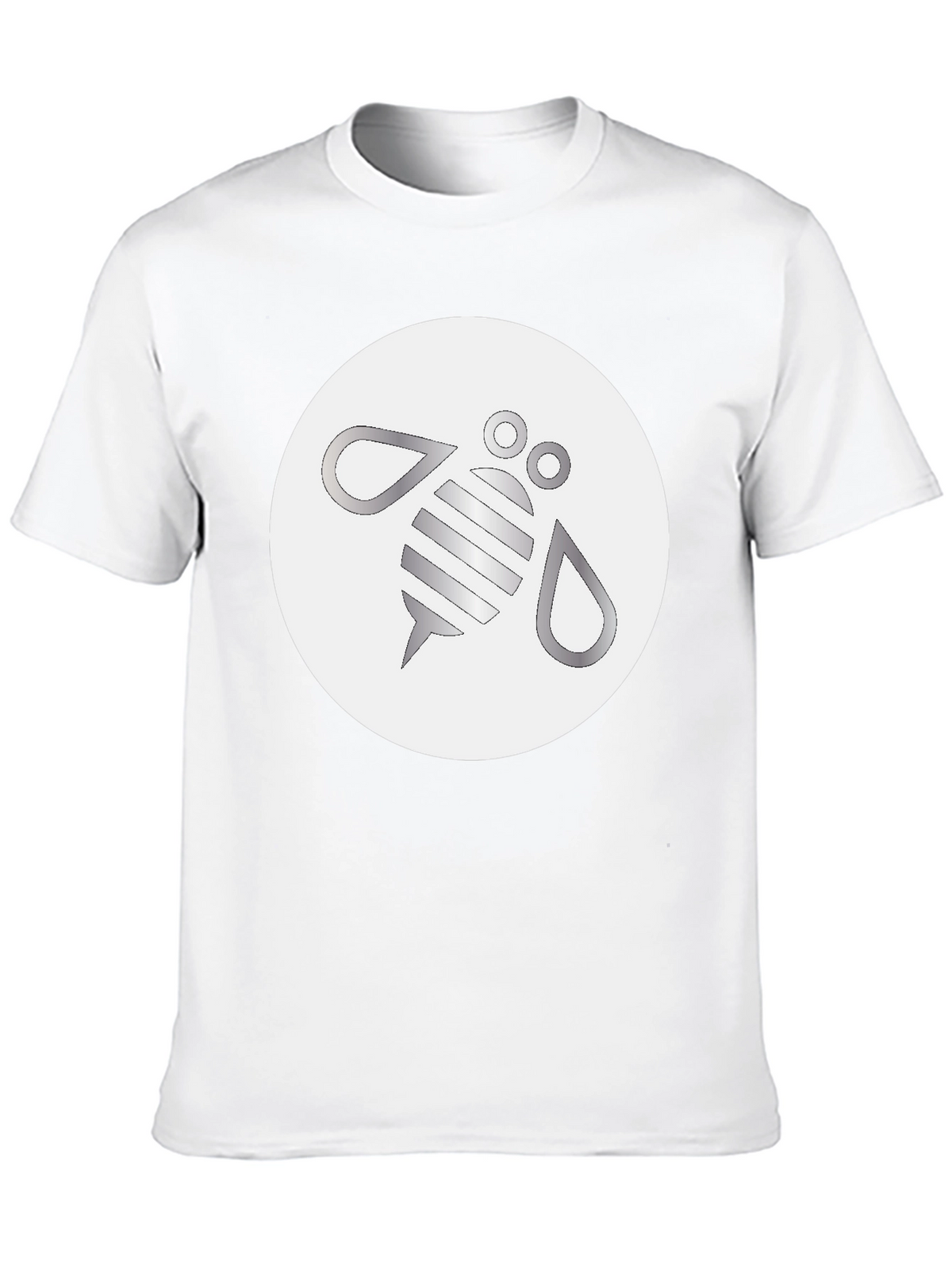 Modern Bee Graphic Black T-Shirt
