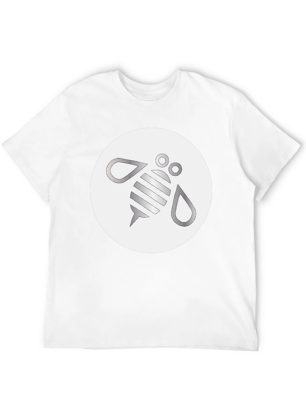 Modern Bee Graphic Black T-Shirt