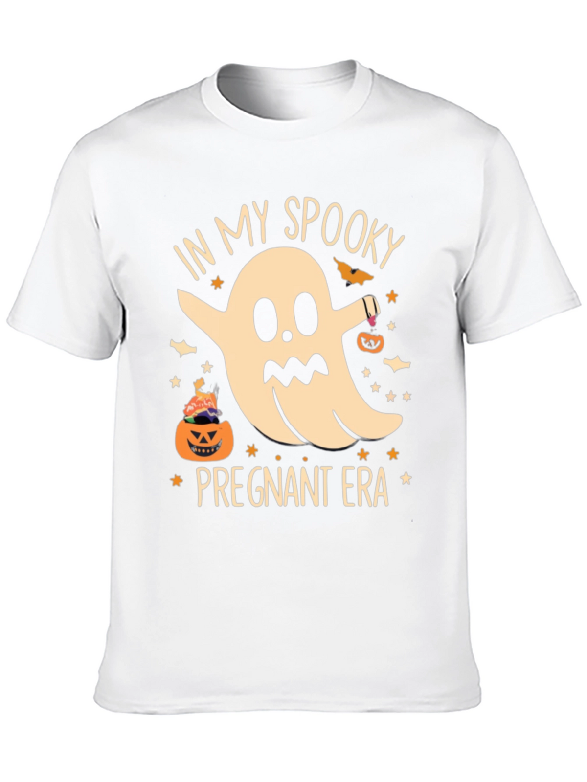 Spooky Pregnant Era Halloween T-Shirt