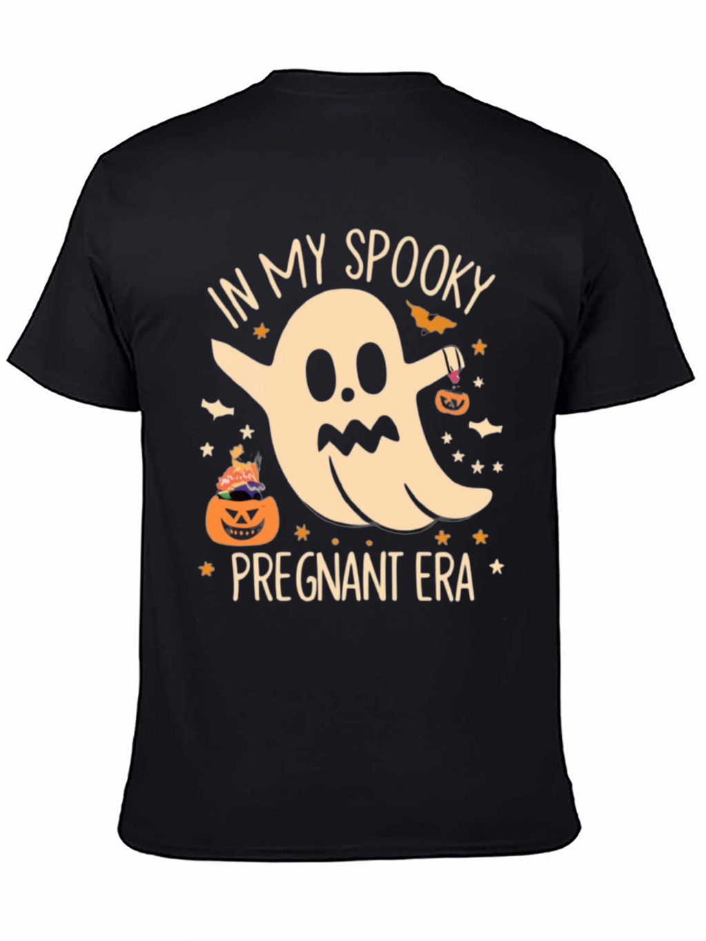 Spooky Pregnant Era Halloween T-Shirt