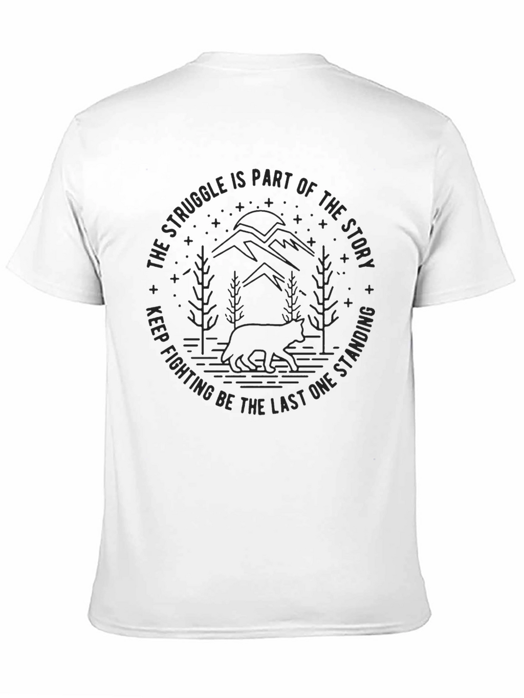 Struggle Story Bear Graphic Crew Neck Tee