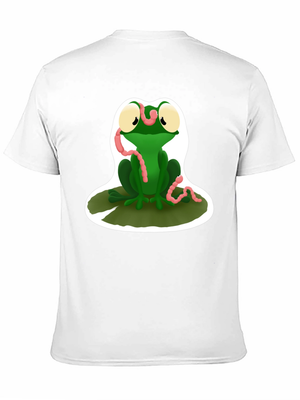 Frog and Worm Graphic T-Shirt