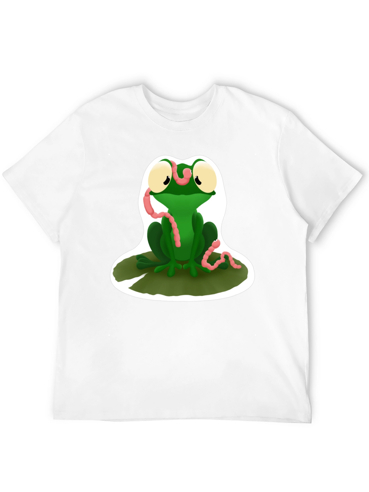 Frog and Worm Graphic T-Shirt