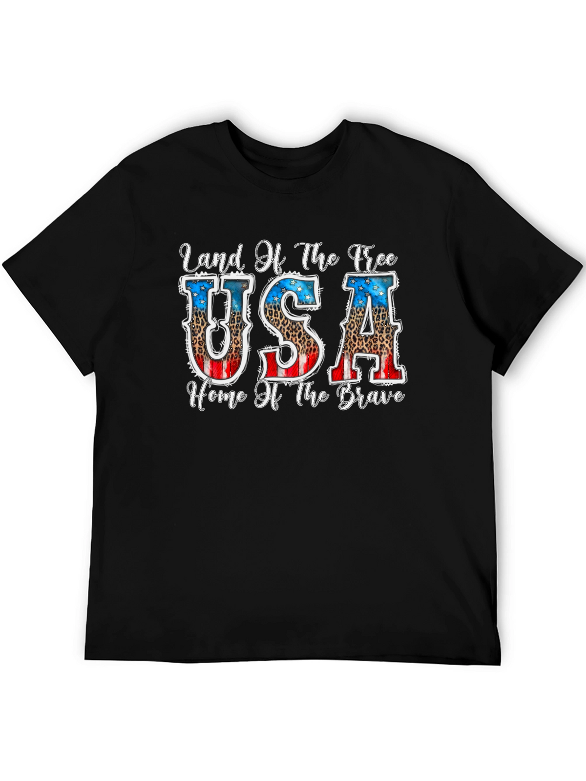 Land of the Free Patriotic USA Graphic T-Shirt