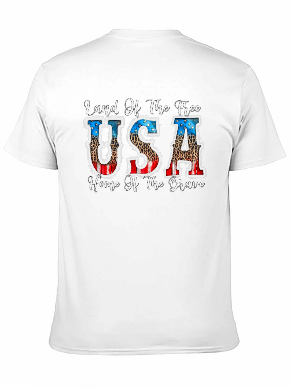 Land of the Free Patriotic USA Graphic T-Shirt