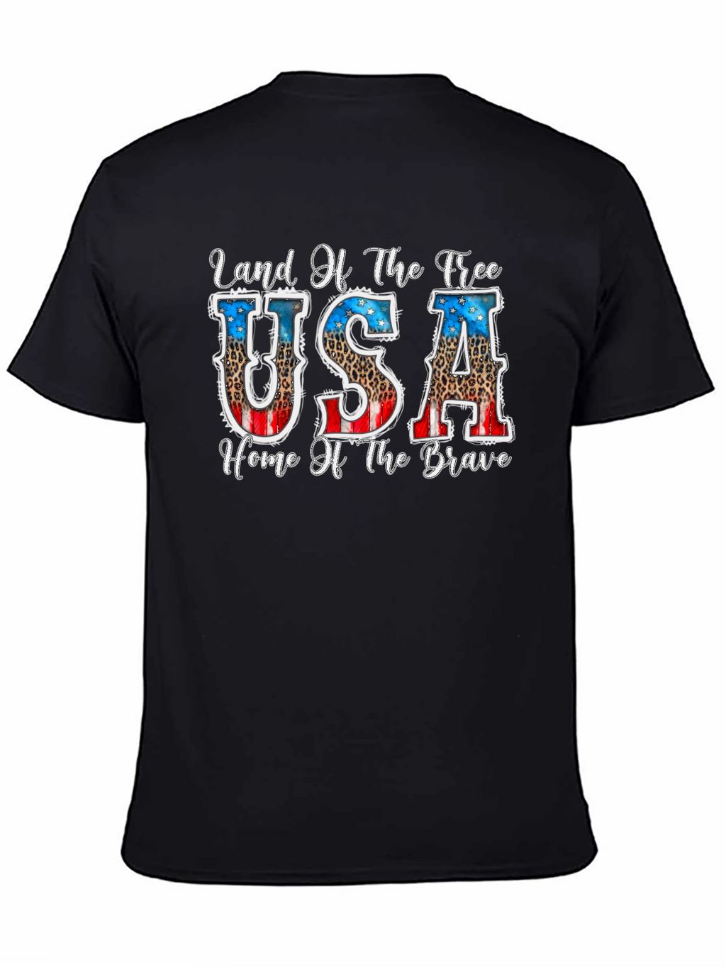 Land of the Free Patriotic USA Graphic T-Shirt