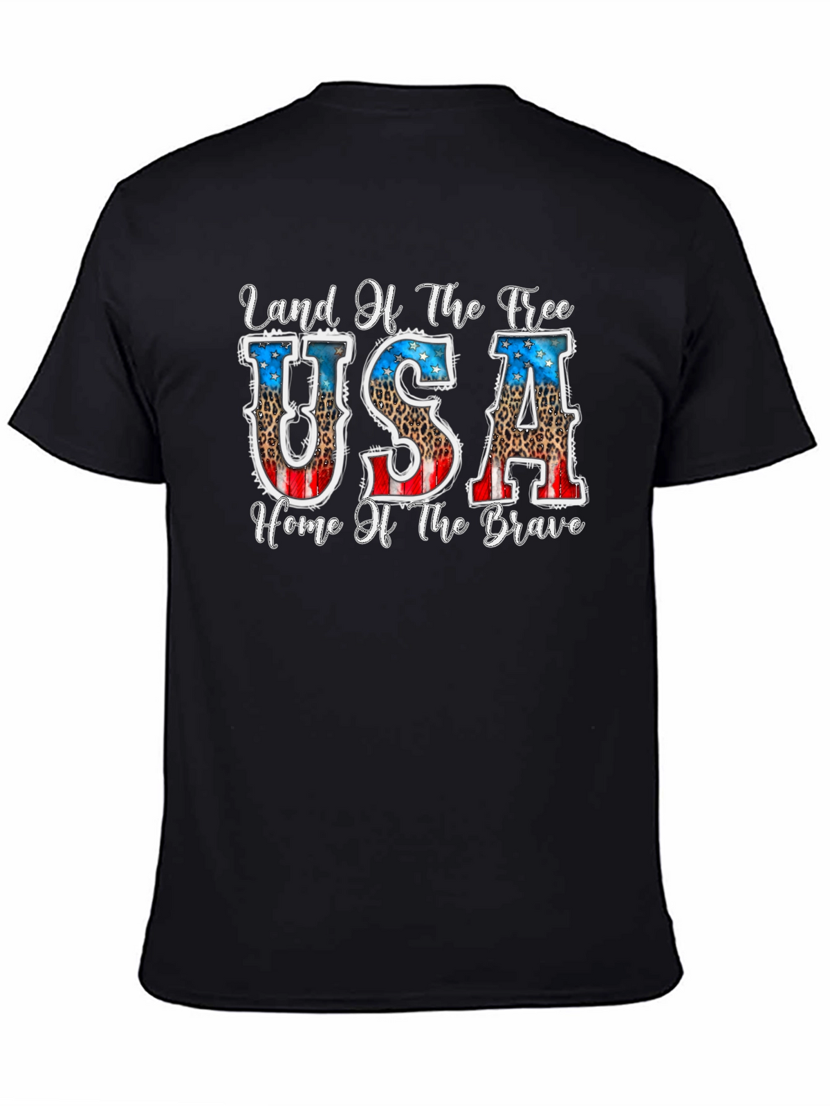 Land of the Free Patriotic USA Graphic T-Shirt