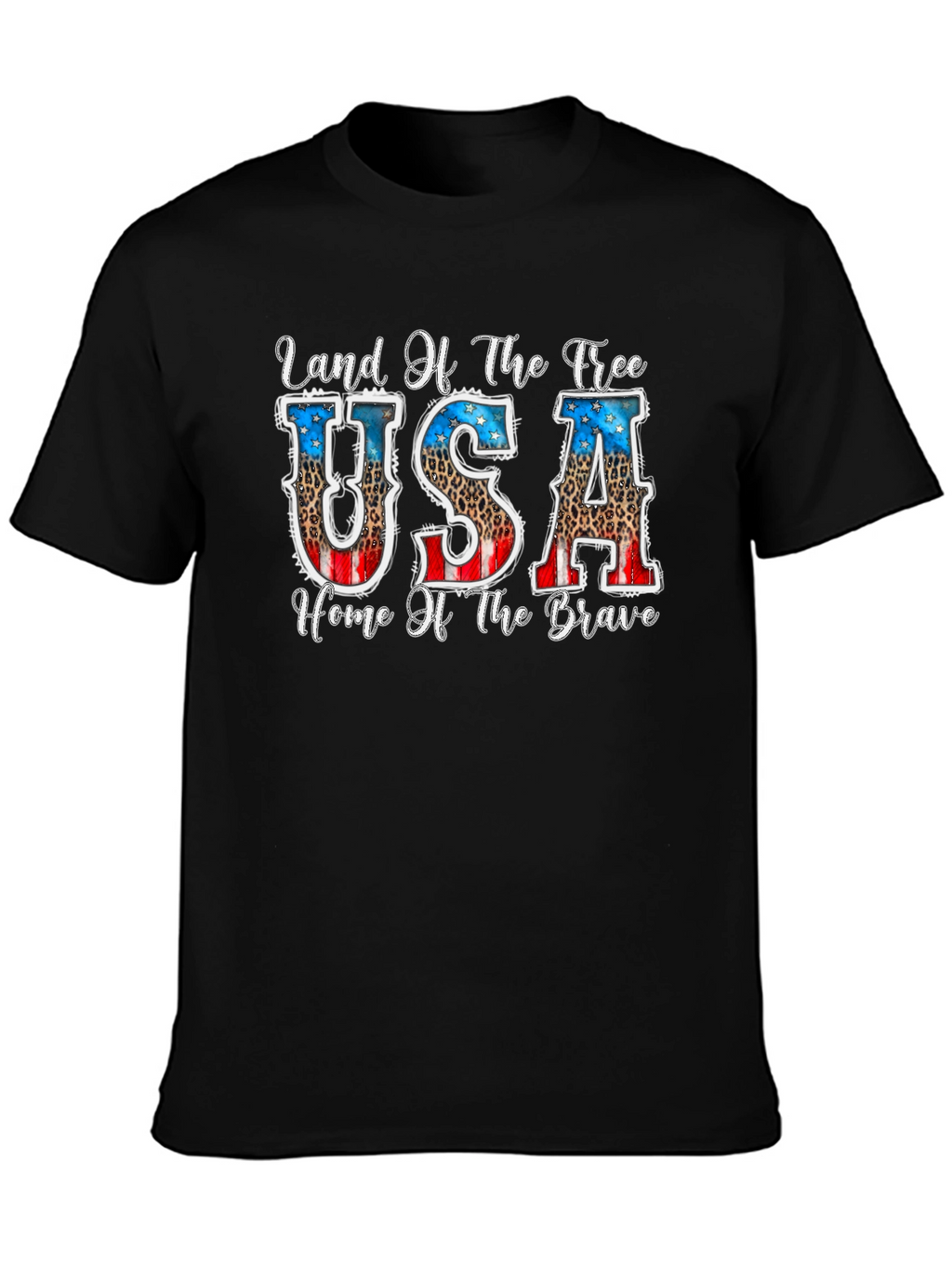 Land of the Free Patriotic USA Graphic T-Shirt