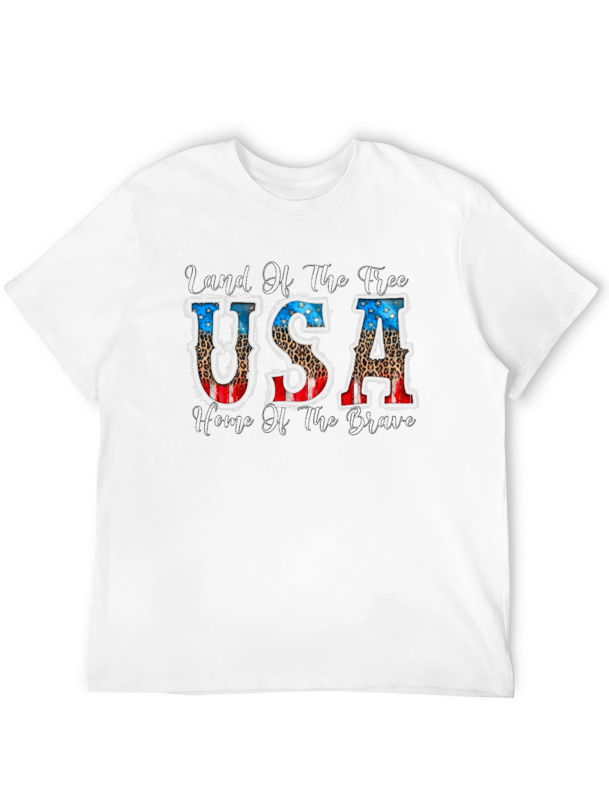 Land of the Free Patriotic USA Graphic T-Shirt