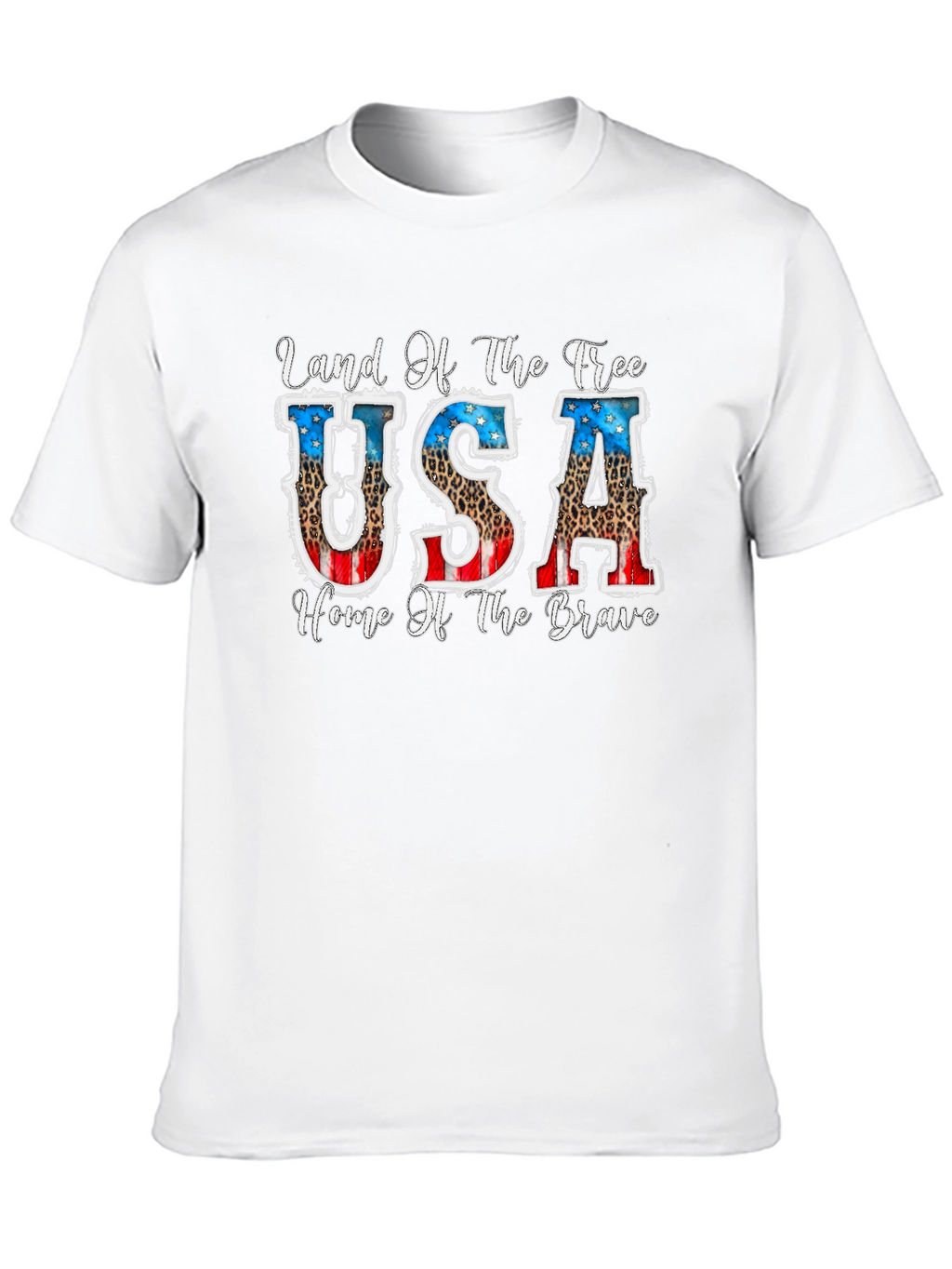 Land of the Free Patriotic USA Graphic T-Shirt