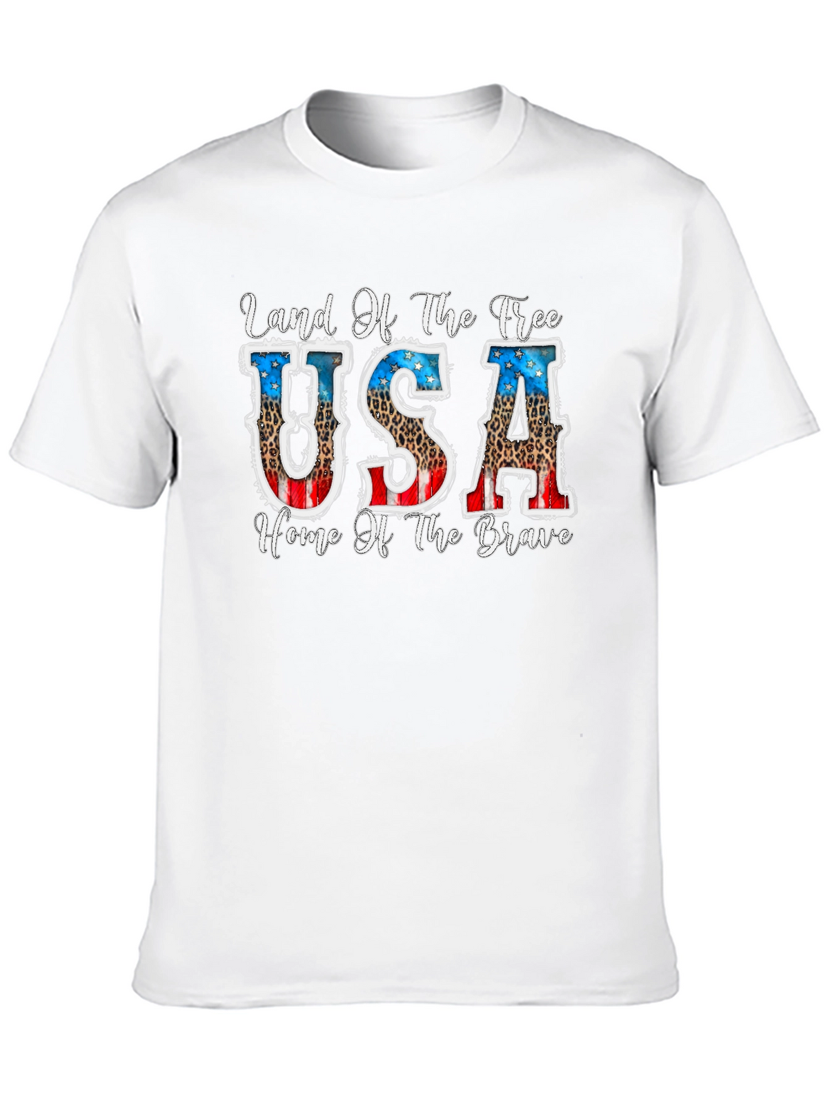 Land of the Free Patriotic USA Graphic T-Shirt