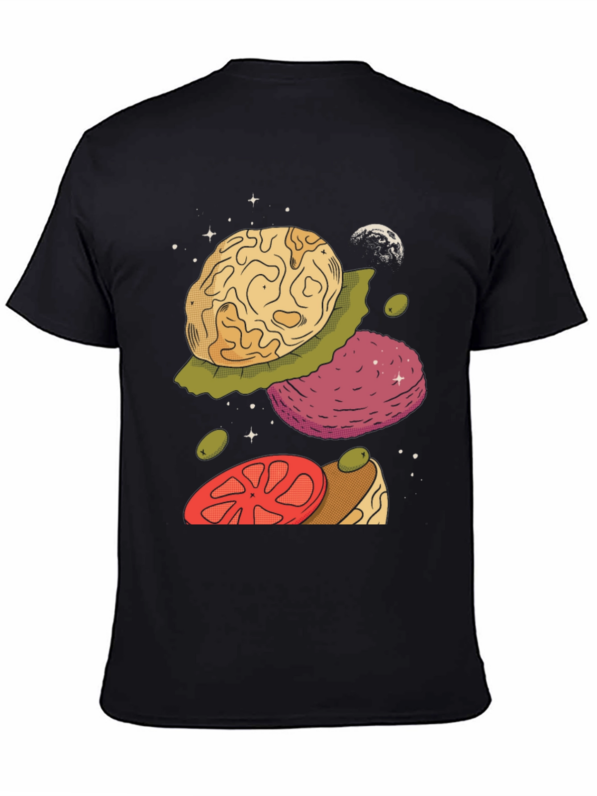 Cosmic Burger Black Graphic Tee