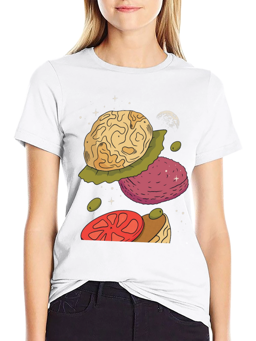 Cosmic Burger Black Graphic Tee
