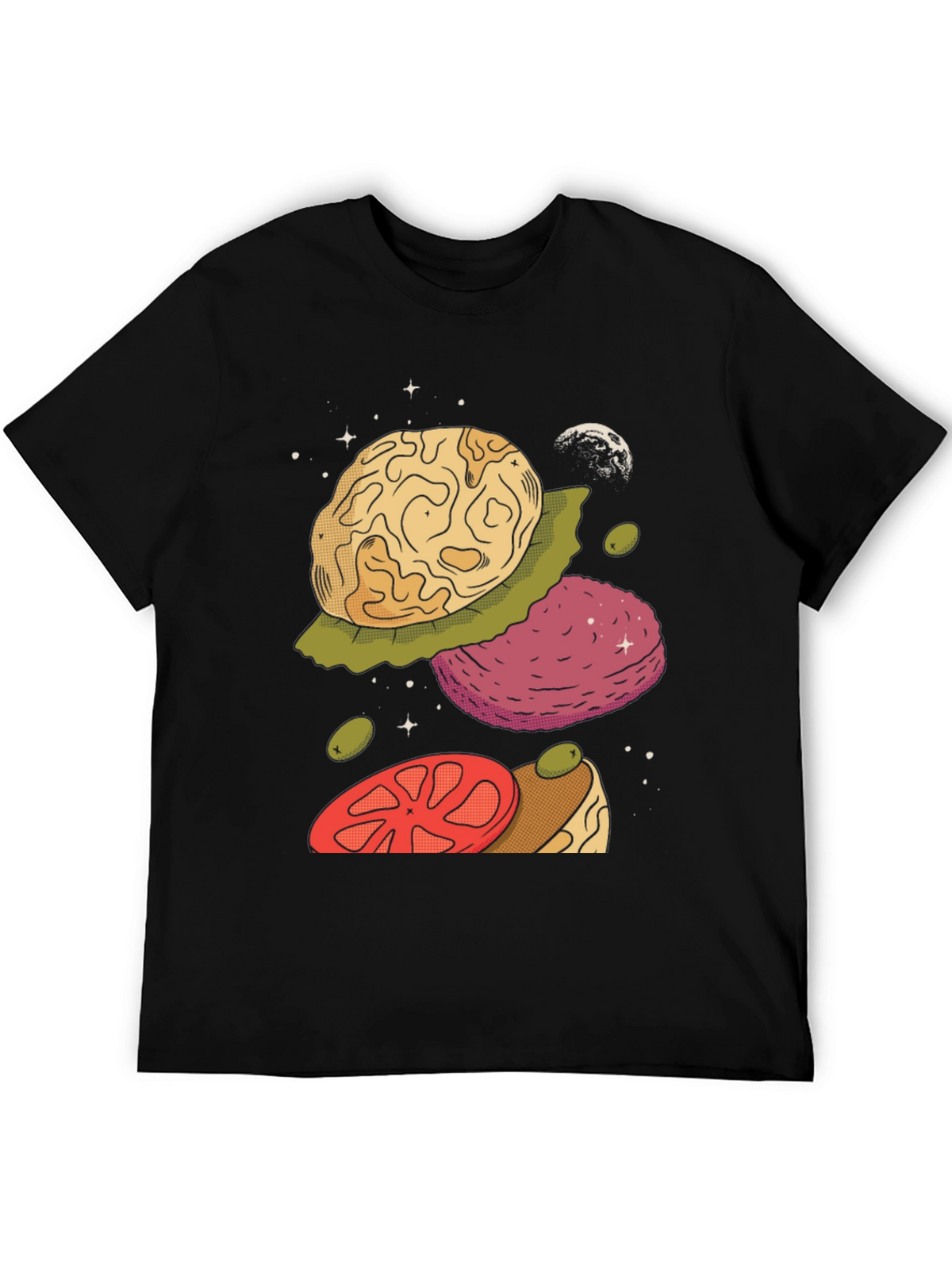 Cosmic Burger Black Graphic Tee