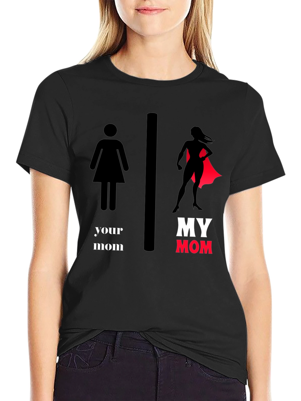 My Mom SuperHero T-Shirt - Novelty Graphic Tee