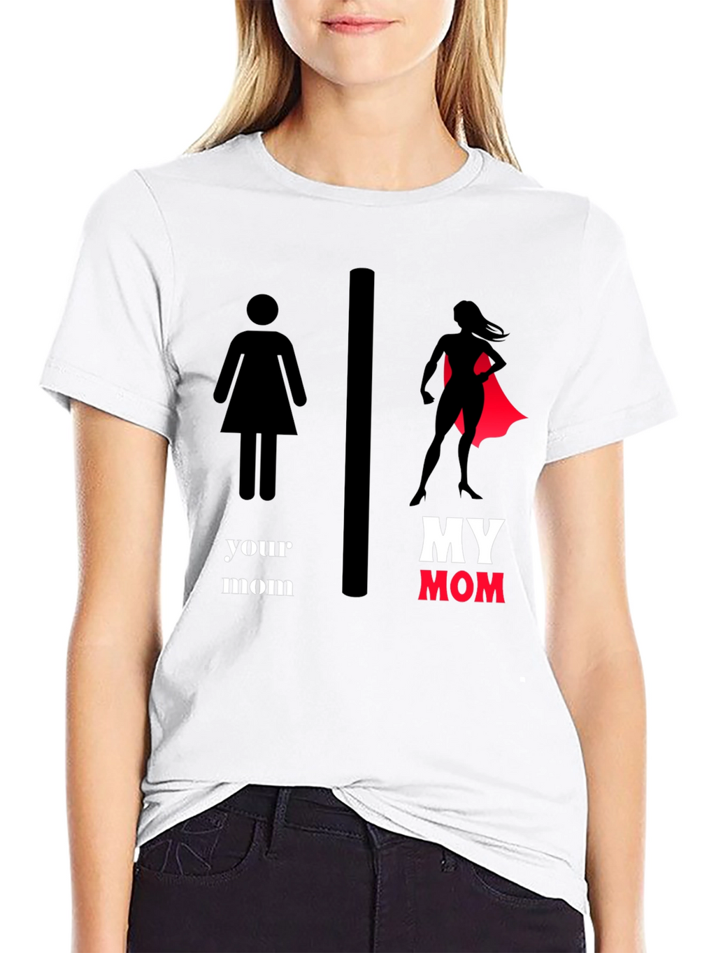 My Mom SuperHero T-Shirt - Novelty Graphic Tee