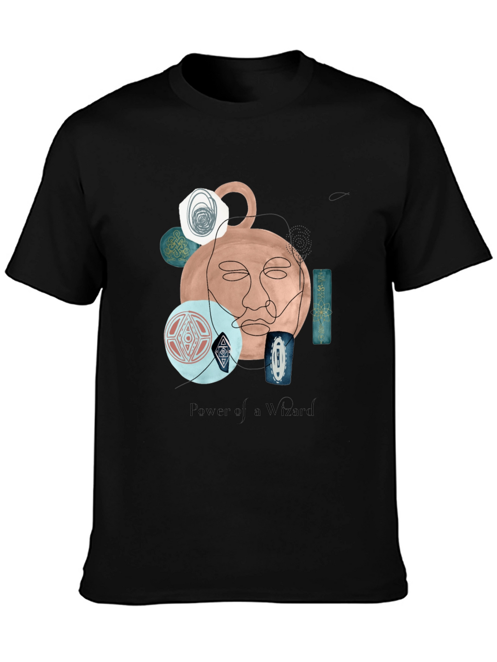 Wizard Art Graphic T-Shirt - Unique Abstract Design