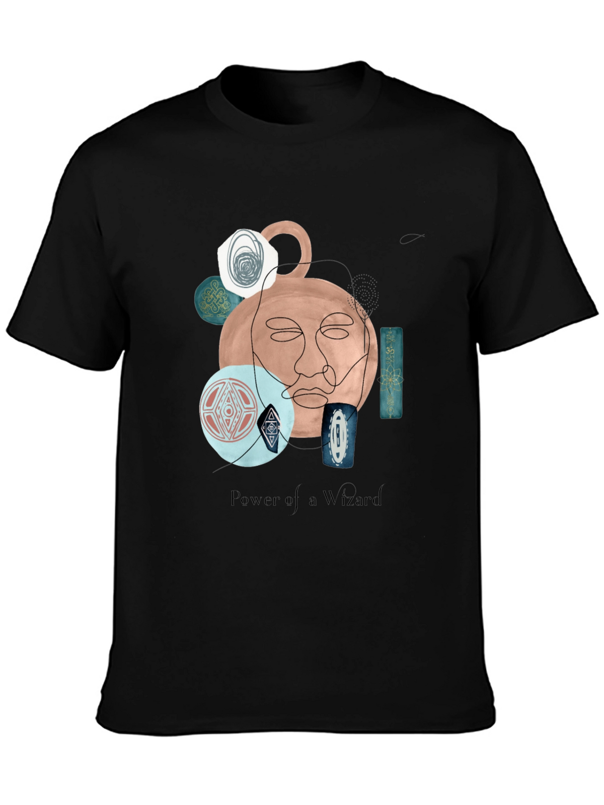 Wizard Art Graphic T-Shirt - Unique Abstract Design
