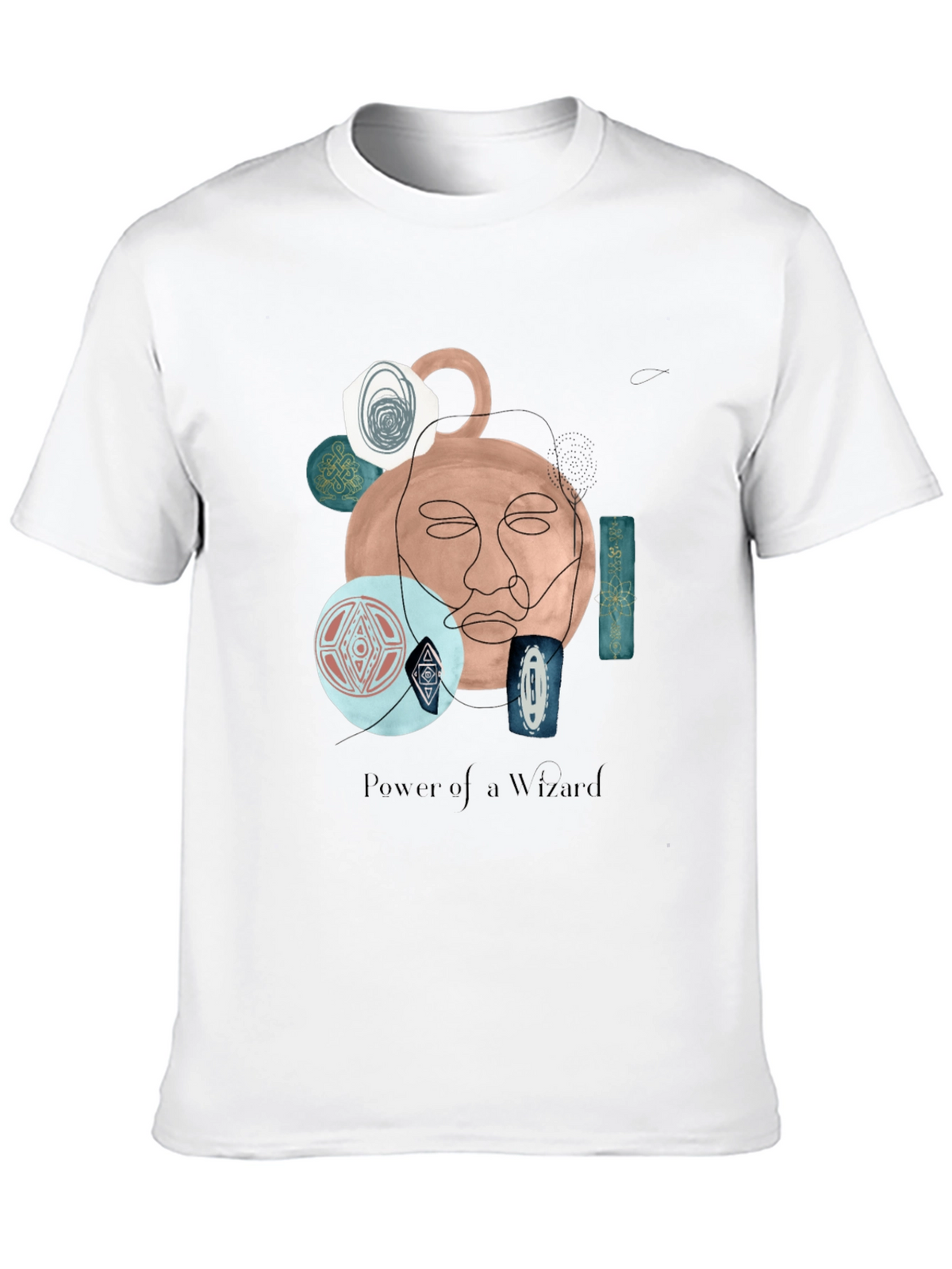 Wizard Art Graphic T-Shirt - Unique Abstract Design