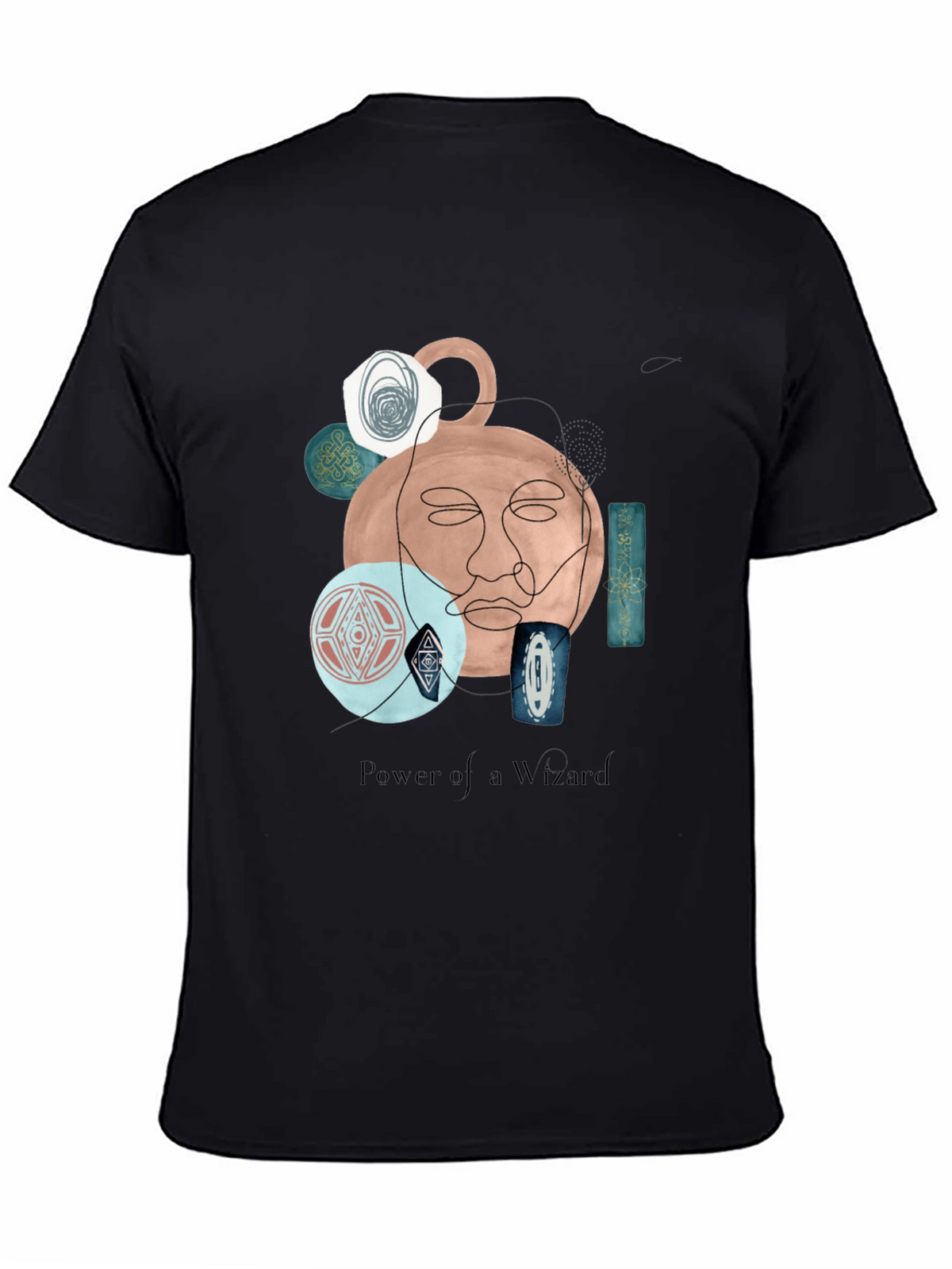 Wizard Art Graphic T-Shirt - Unique Abstract Design
