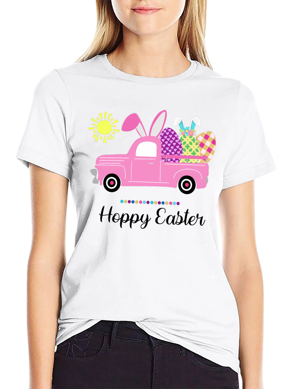 Hoppy Easter Truck T-Shirt - Fun Easter Tee