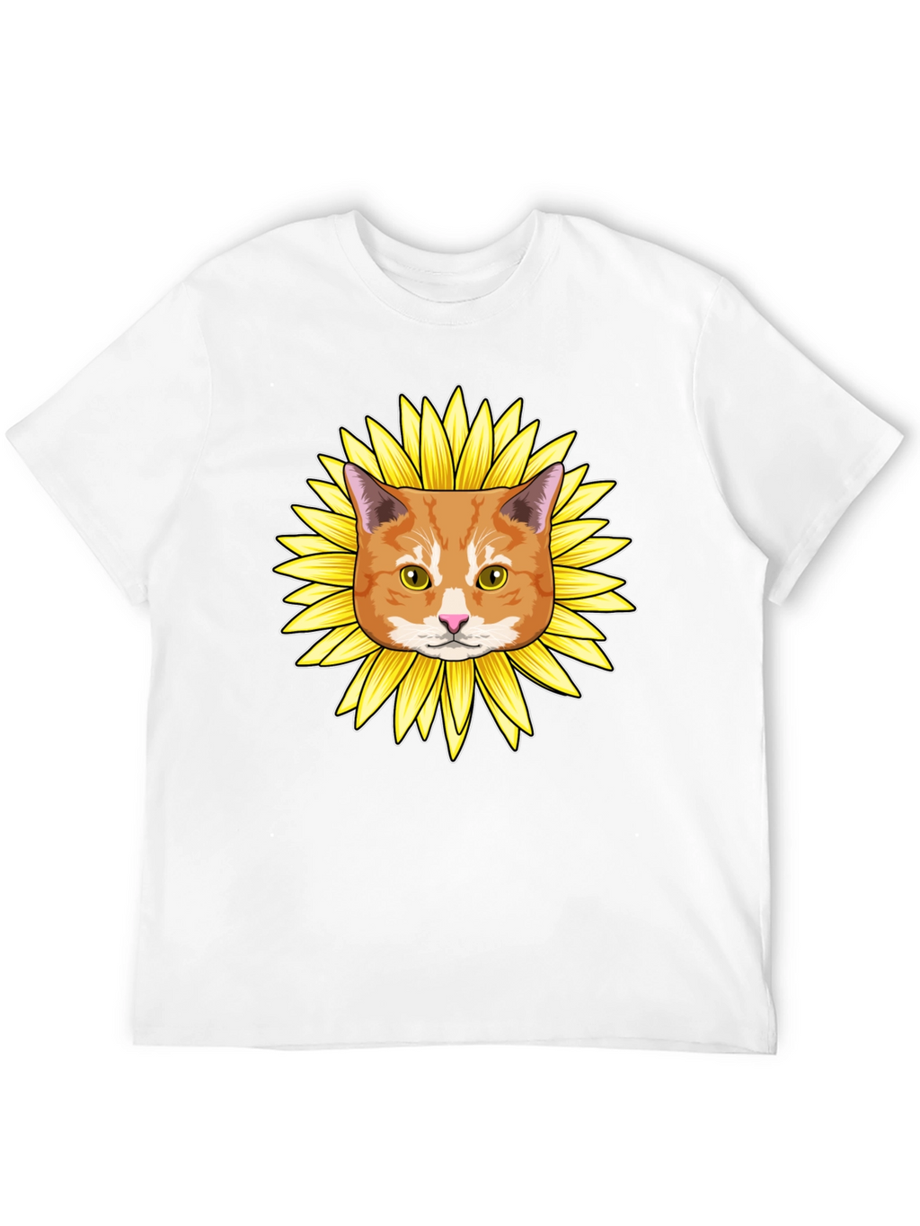 Sunflower Cat Graphic Tee