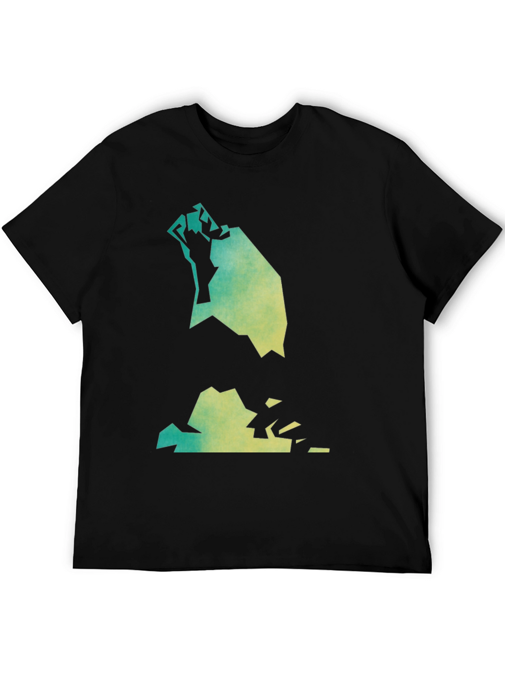 Abstract Graphic Tee - Black