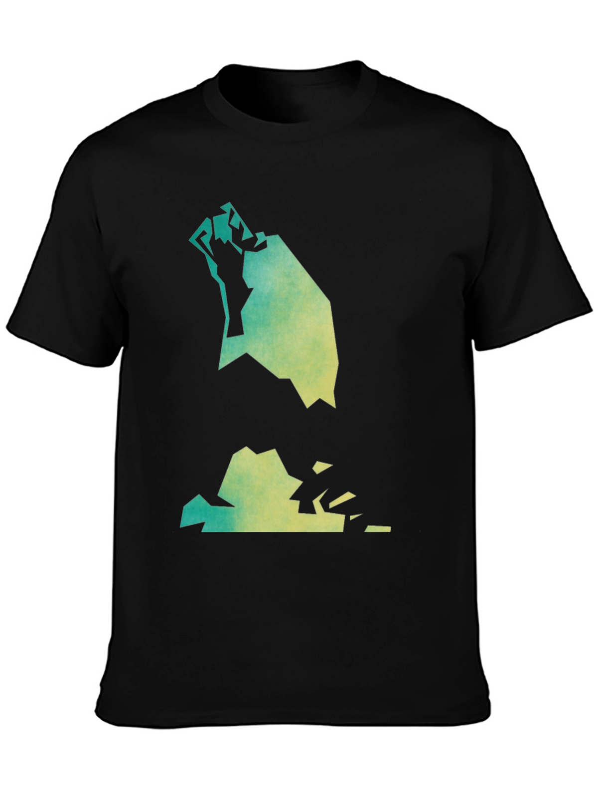 Abstract Graphic Tee - Black