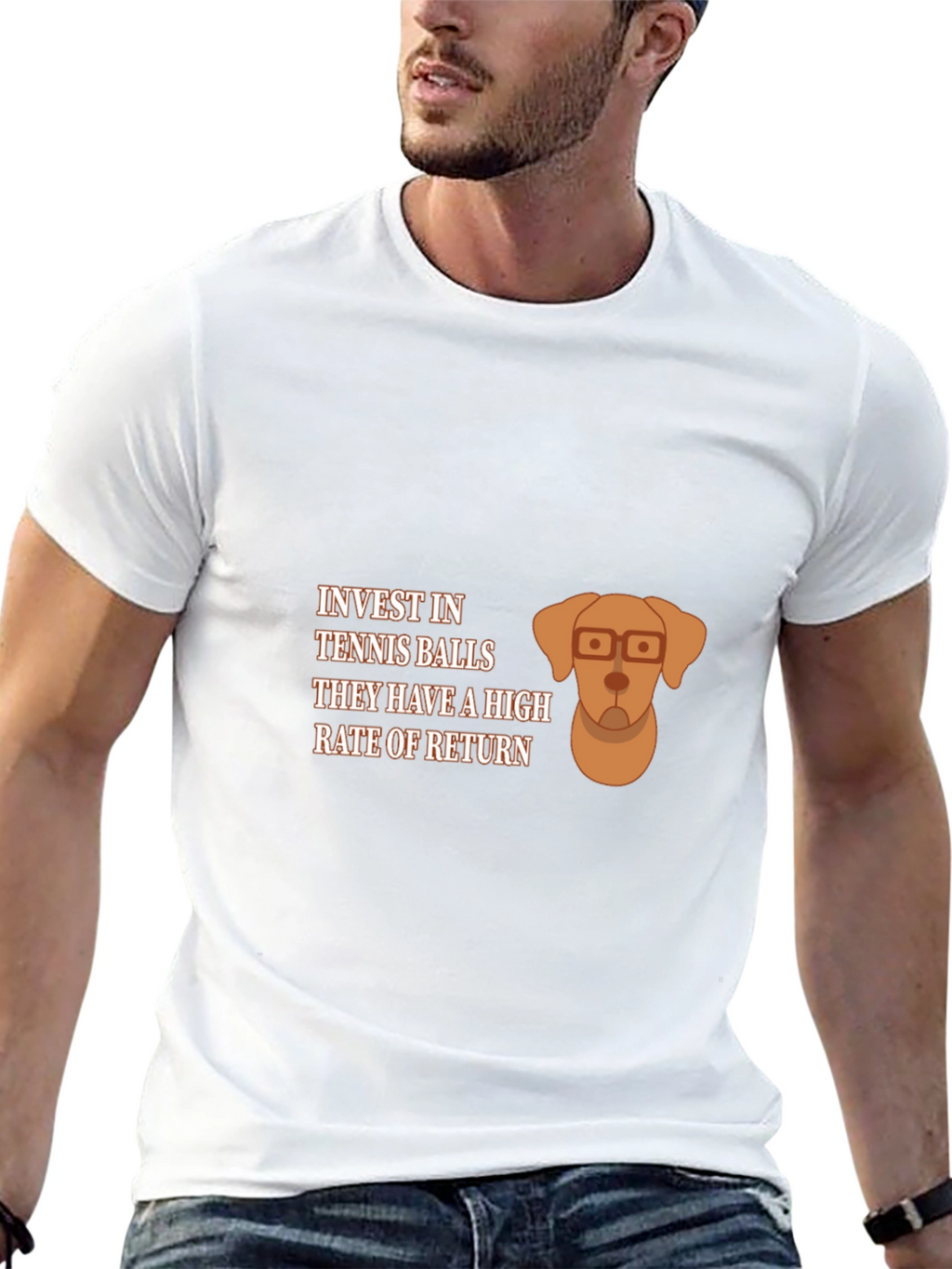 Invest in Tennis Balls Dog Graphic Tee