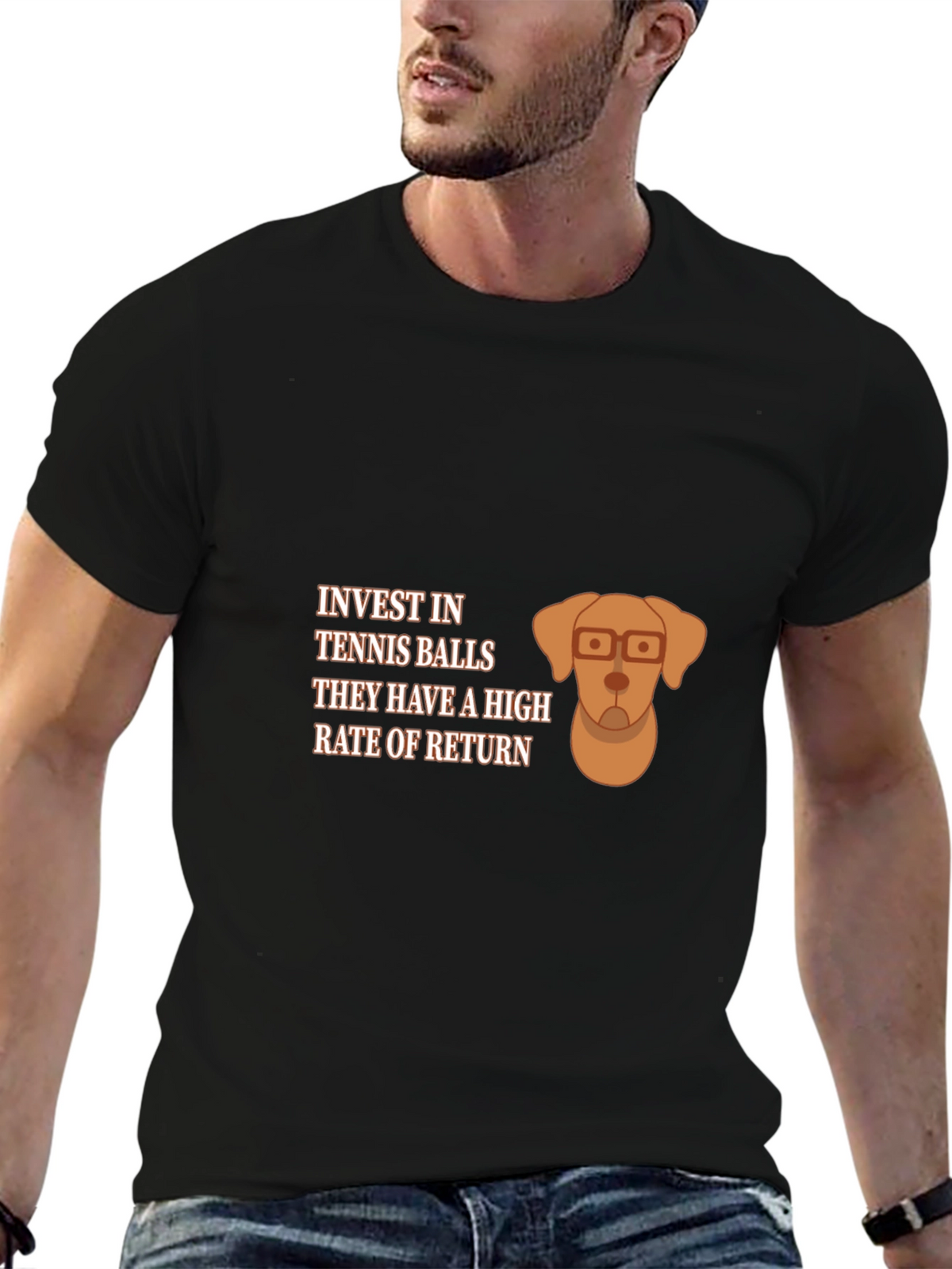 Invest in Tennis Balls Dog Graphic Tee