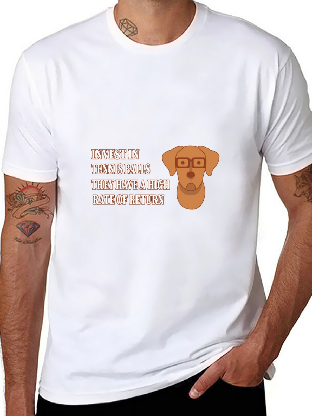 Invest in Tennis Balls Dog Graphic Tee