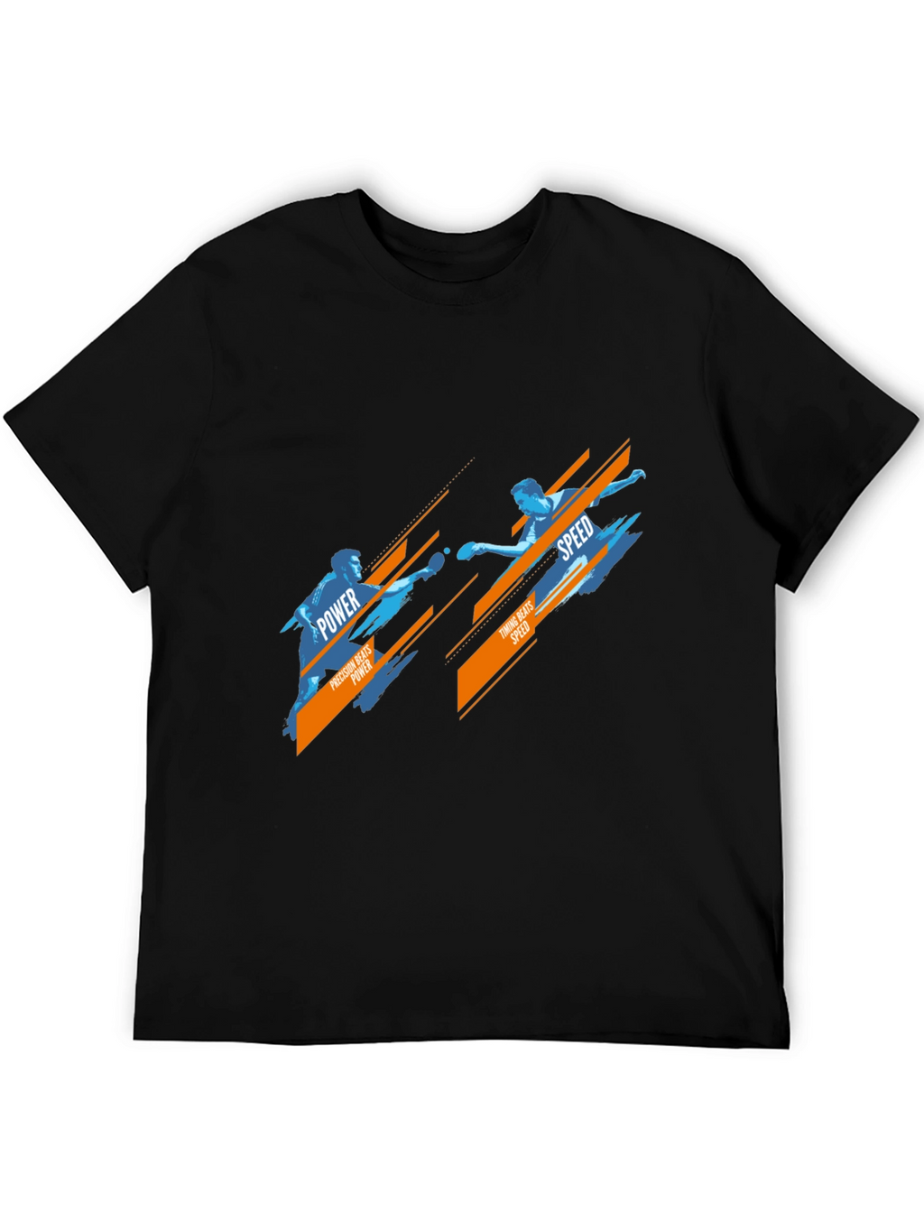 Table Tennis Power vs Speed Graphic T-Shirt