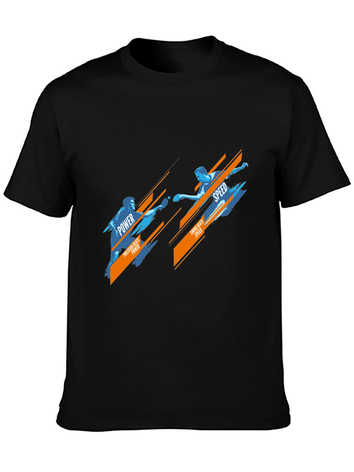 Table Tennis Power vs Speed Graphic T-Shirt