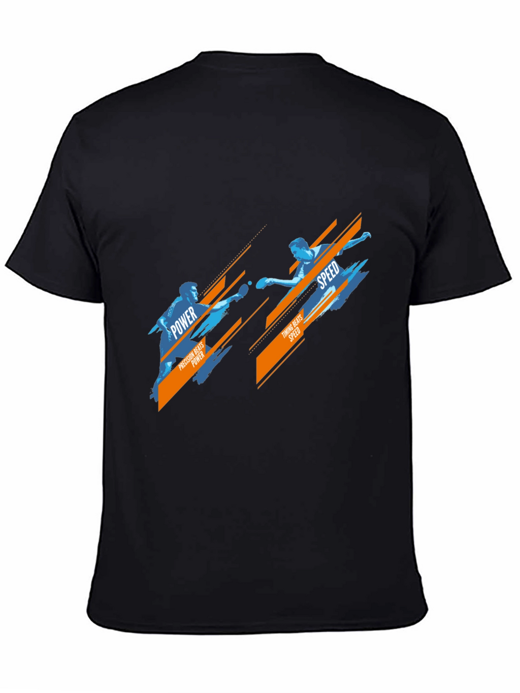 Table Tennis Power vs Speed Graphic T-Shirt