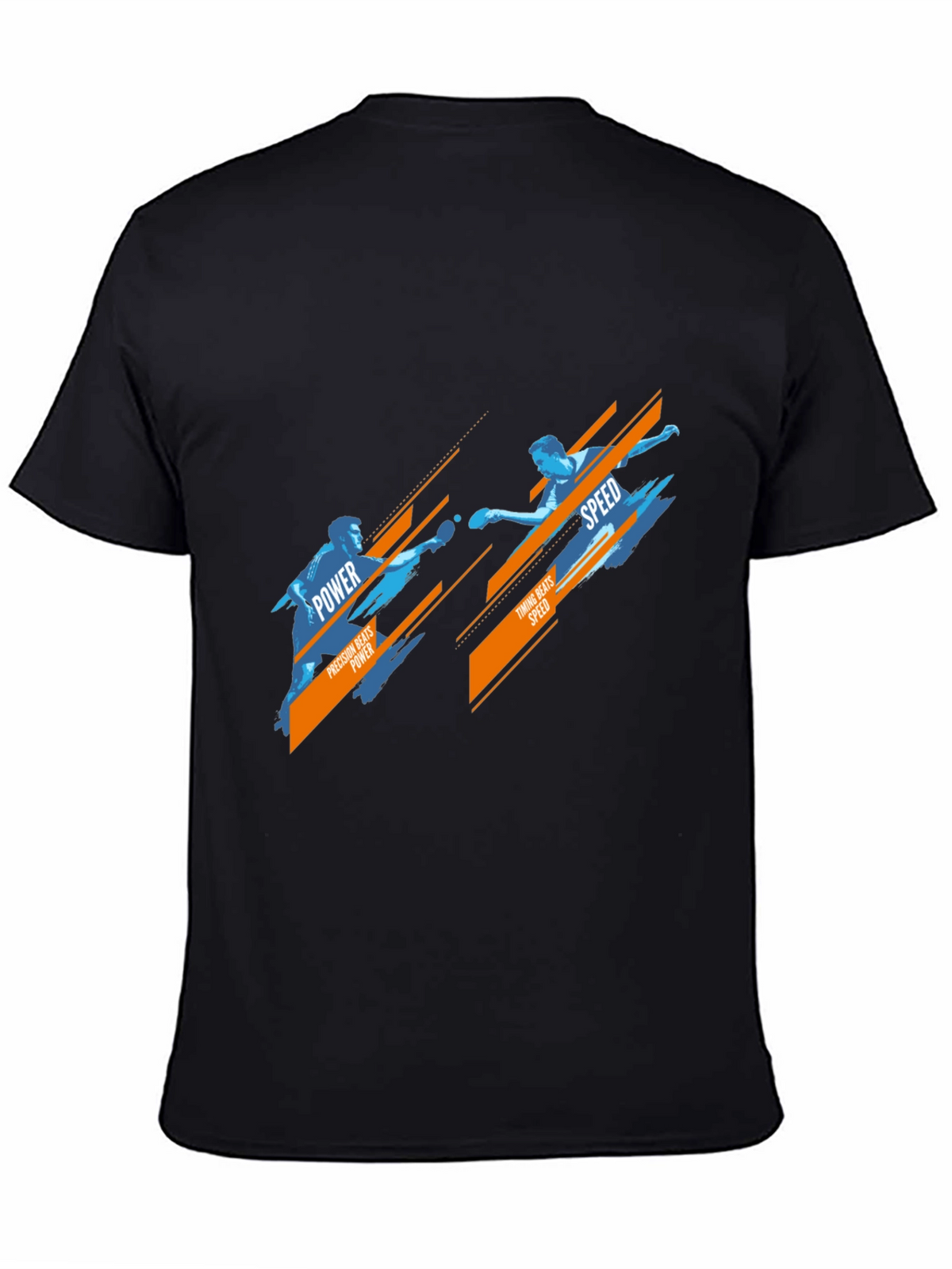 Table Tennis Power vs Speed Graphic T-Shirt