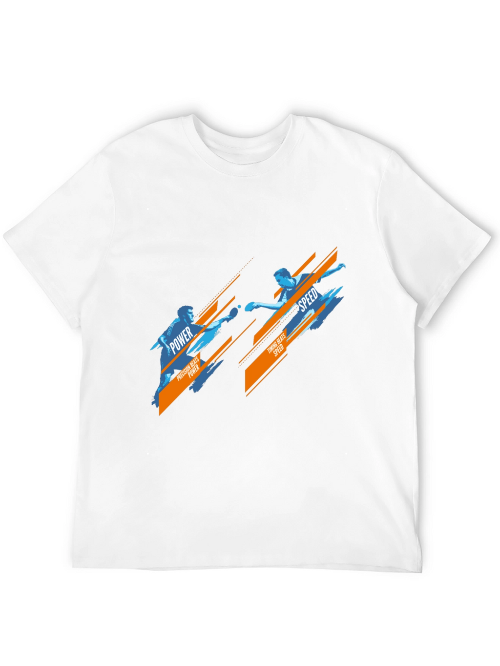 Table Tennis Power vs Speed Graphic T-Shirt