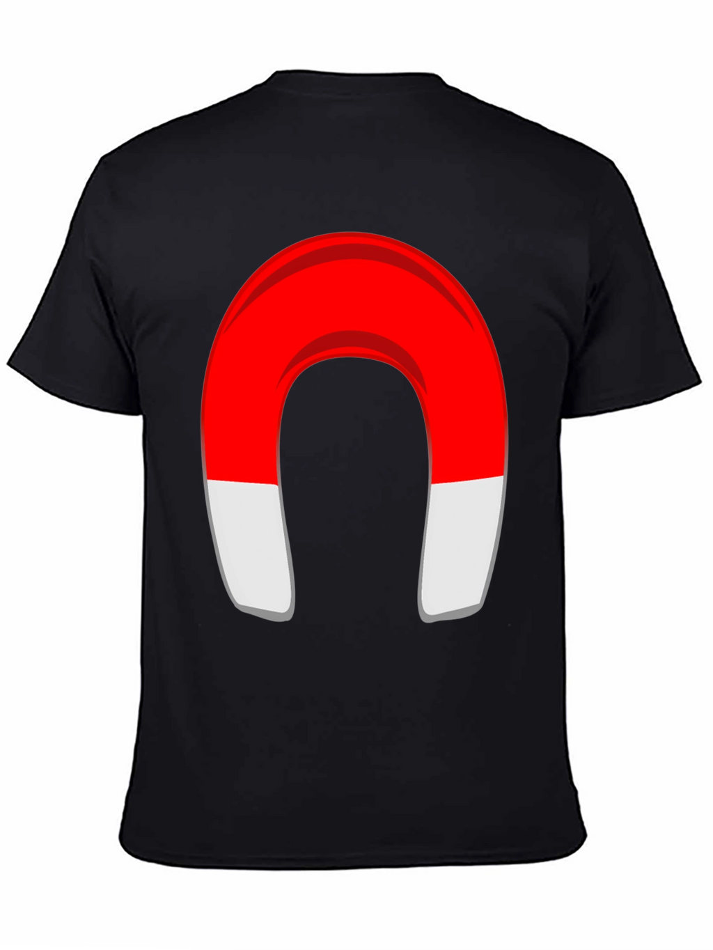 Magnet Graphic T-Shirt - Black Cotton Blend Tee