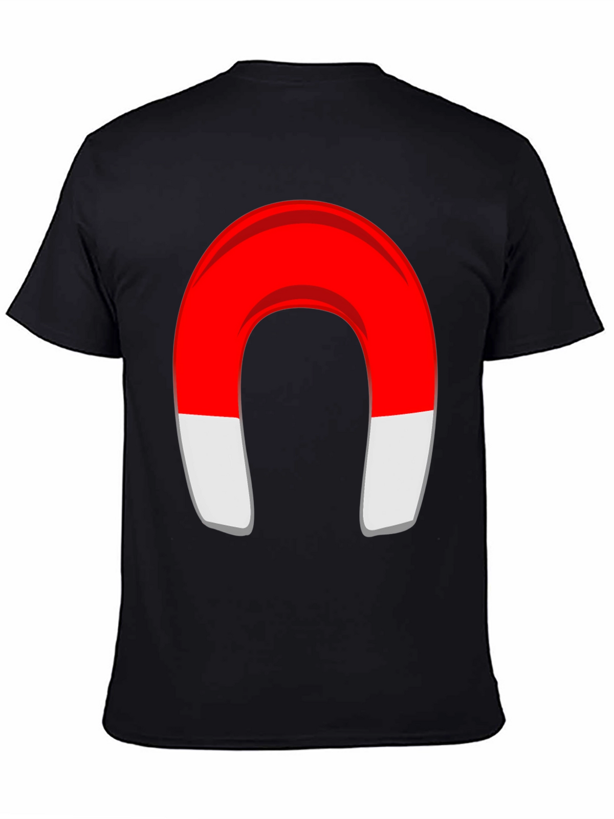 Magnet Graphic T-Shirt - Black Cotton Blend Tee
