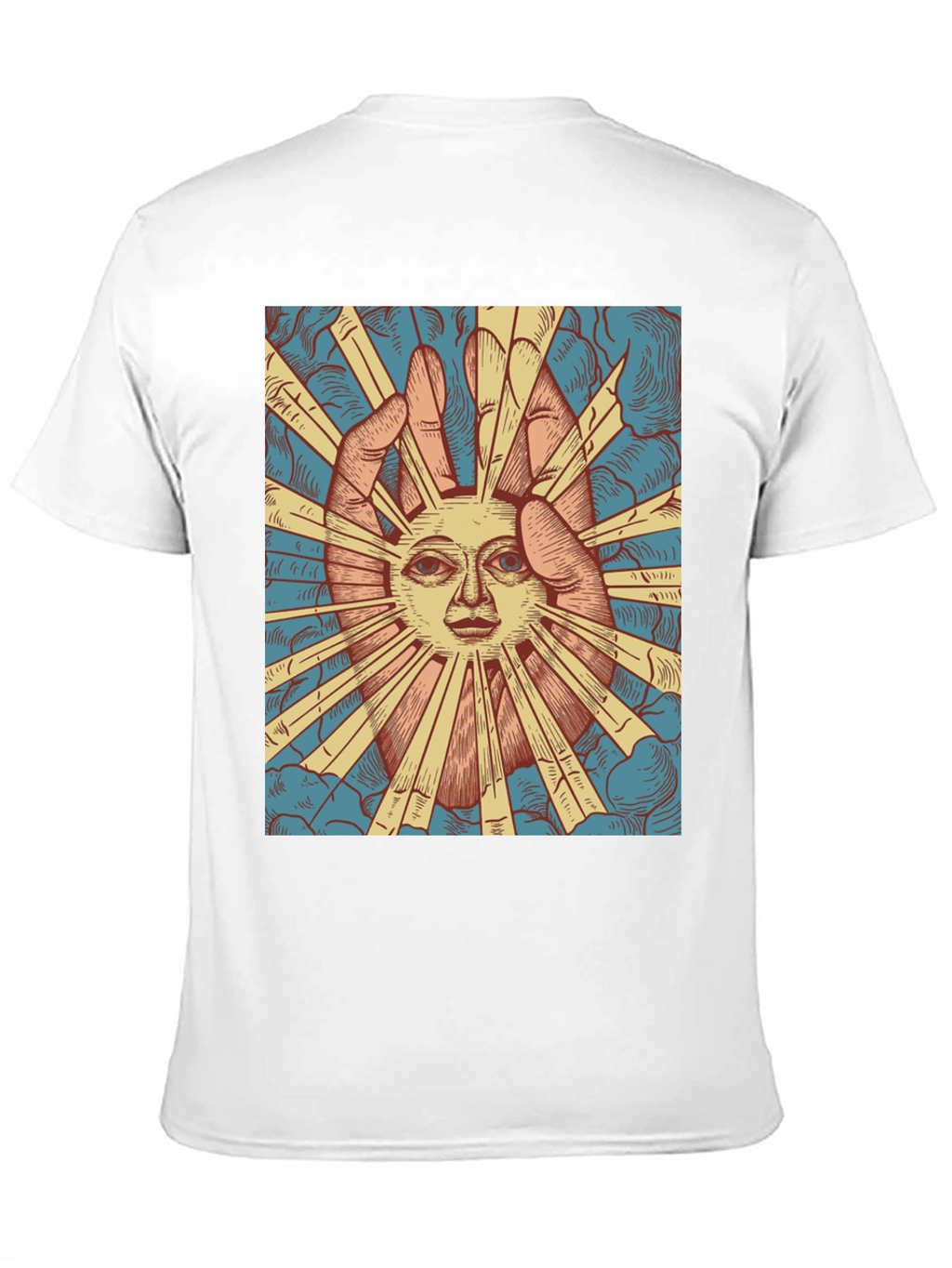 Sun Face Graphic Tee - Unique Design