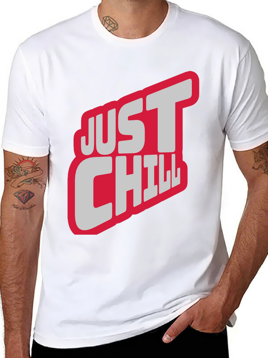 Just Chill Graphic Tee - Relaxed Style
