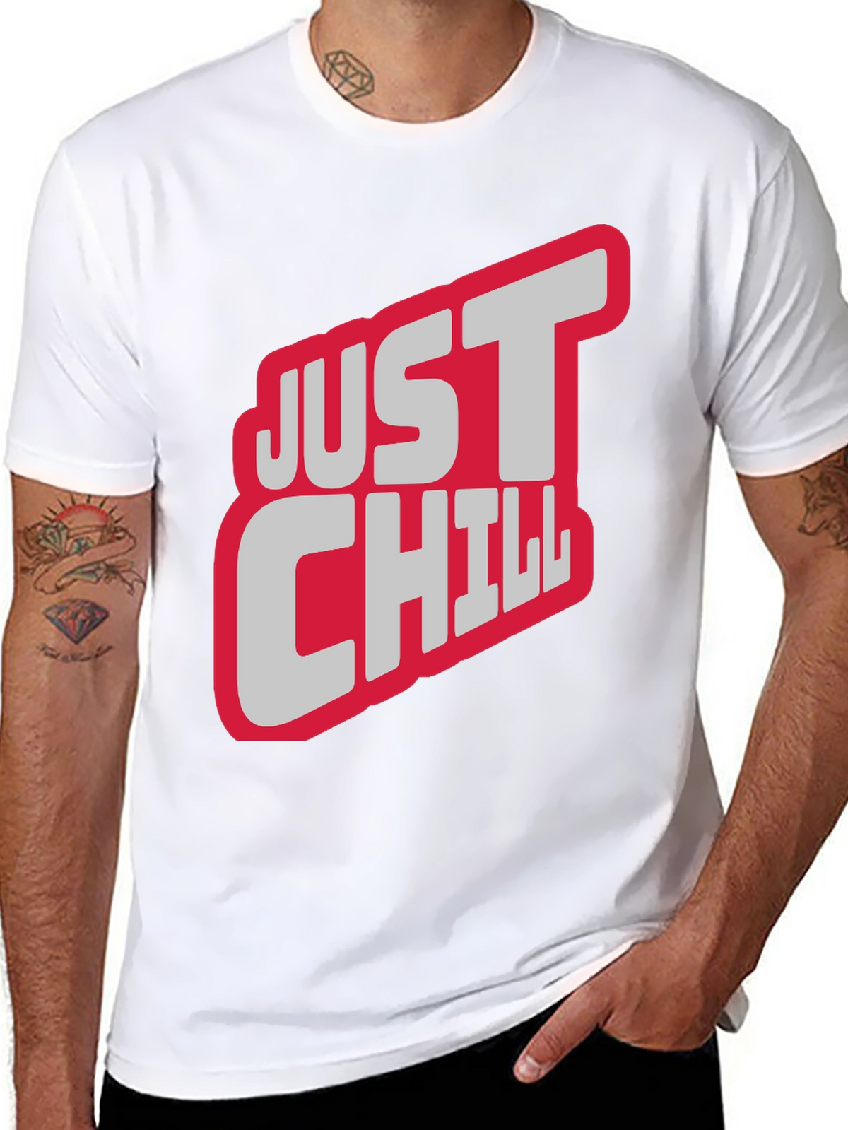 Just Chill Graphic Tee - Relaxed Style
