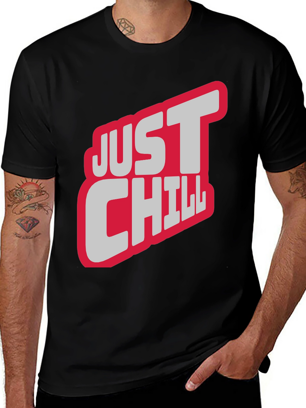 Just Chill Graphic Tee - Relaxed Style
